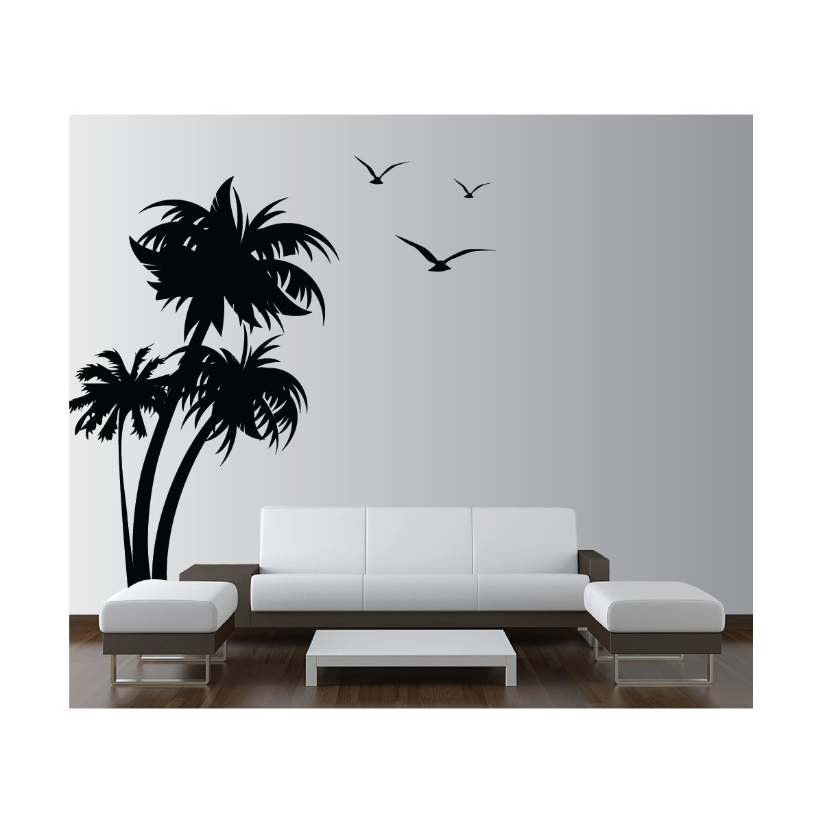 Isabelle & Max™ Palm Coconut Tree with Seagull Birds Nursery Wall Decal — free download